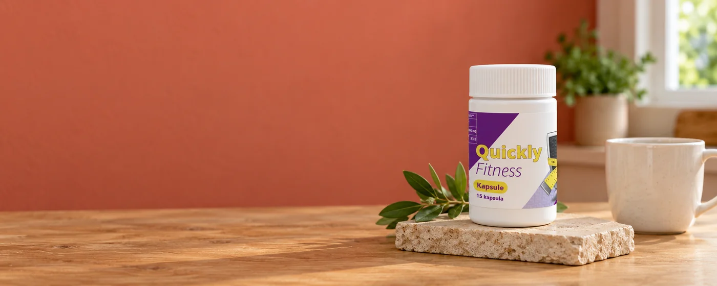 Quickly Fitness kapsule na kuhinjskom stolu